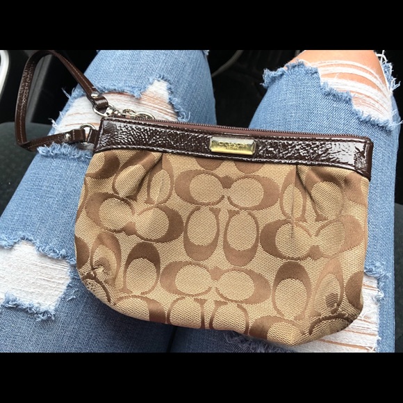Coach Handbags - Coach Wristlet Brown